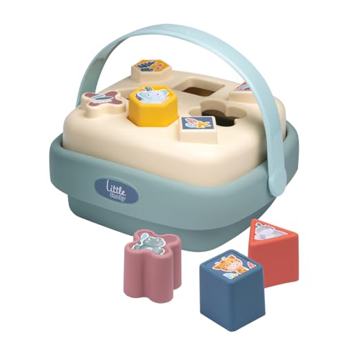 Smoby - Little Panier des Formes - Trieur - Reconnaissance des Formes et des Couleurs - Poignée Incluse - A Partir de 12 Mois - Fabrication Française