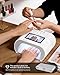 AI Health Beauty Nail Lamp-O NAIL AI Precision Scan,Reduce Excess UV Skin Damage-2in1 AI Computer&Nail Dryer with HD Visible Screen,109 LEDs 2X Faster Curing,Nail Curing Lamp for Salon and Home