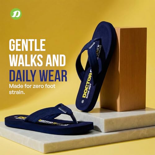 Image of DOCTOR EXTRA SOFT Thong Arch Support Ortho Slippers for Women|Orthopedic Diabetic & Stylish|Lightweight Comfortable & Casual|Pregnancy Anti-Skid Bedroom Daily Use House Flip-Flops Ladies & Girls D-15