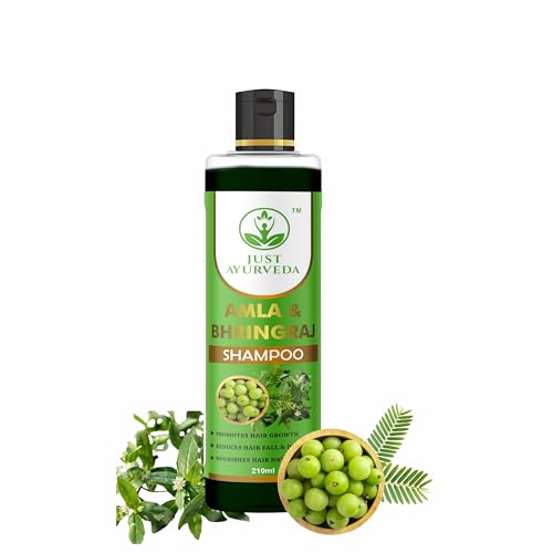 Amla & Bhringraj Hair Cleanser(Shampoo) | Natural Ingredients | Anti-Dandruff Shampoo | Nourishing Hair | Suitable For All skin Types | 210Ml (Pack 1, Amla & Bhringraj)