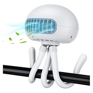 Fan Wandelwagenventilator 4000mAH Draagbare Bladeless USB Oplaadbare Silent Outdoor Mini Handheld Small Fan for Home…