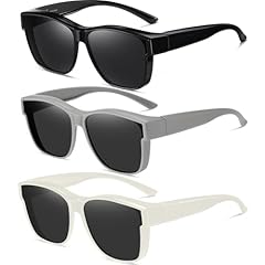 (3 Pack) Black/Grey + Dark Grey/Grey + White/Grey