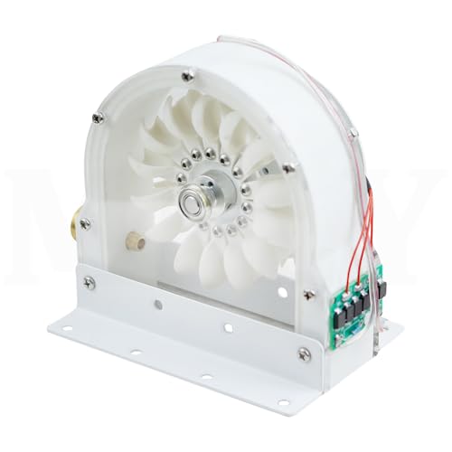 High-Efficiency Pelton Turbine, DIY Hydraulic Generator Pelton Water Turbine Impact Water Wheel Bucket Wheel