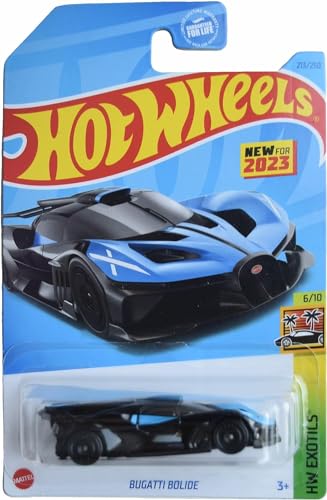Hot Wheels Bugatti Bolide, HW Exotics 6/10 Black/Blue miniatura 1