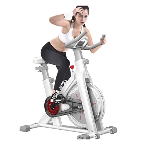 Image of Exercise Bike Belt Drive Indoor Cycling Bike Adjustable Stationary Bicycle Home Gym Bike for Workout Bikes Comfy Seat Cushion
