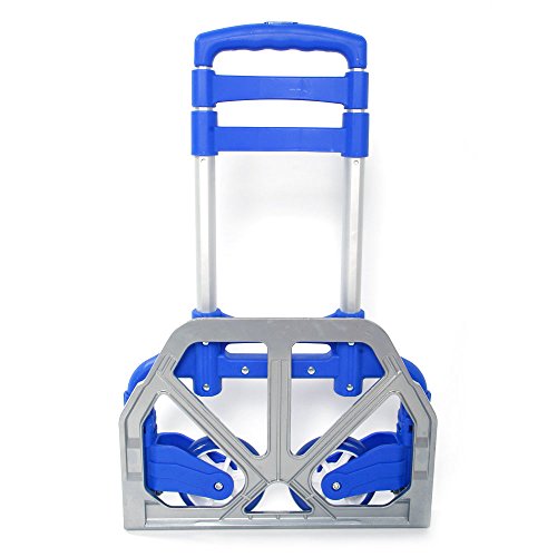 Carretilla plegable 165 lbs con ruedas de PVC y mango telescópico miniatura 7