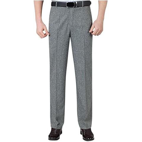 Finelylove Men's Linen Dress Pants Cover