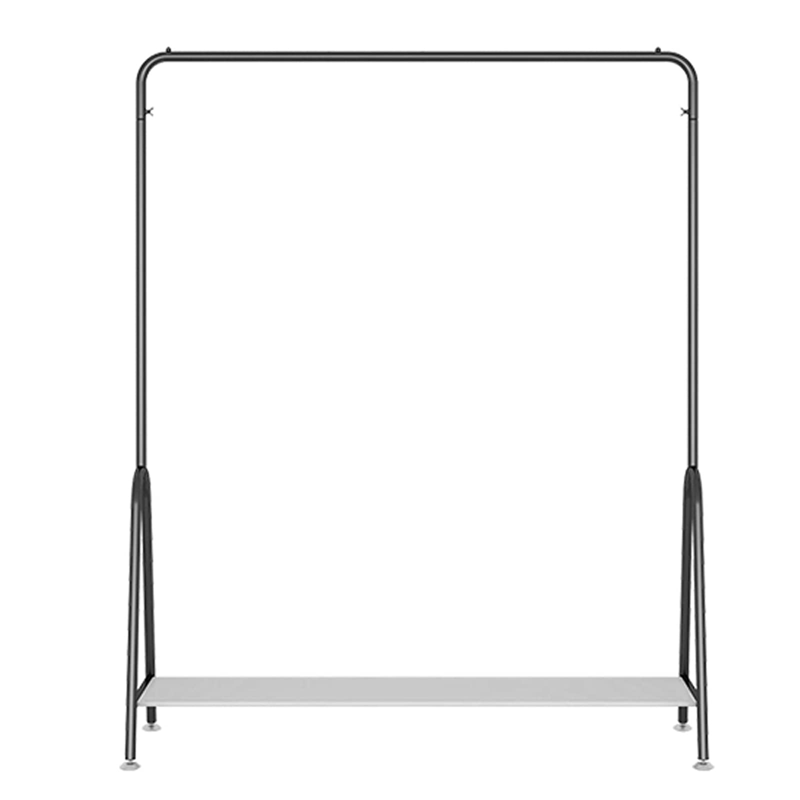 Portant à vêtements autoportant noir de 80cm penderie design avec rangement
