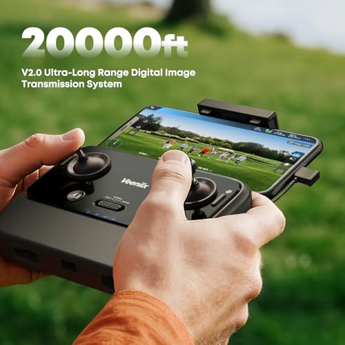 V11MINI 4K,Drones with Camera for Adults 4K Video 8K Photo,Under 249g,3-Axis Gimbal,20000ft FPV Transmission,Vertical Shooting,GPS with Beeper,for Adults,Beginner,Fly More Combo(96-Min Flight) - Image 7