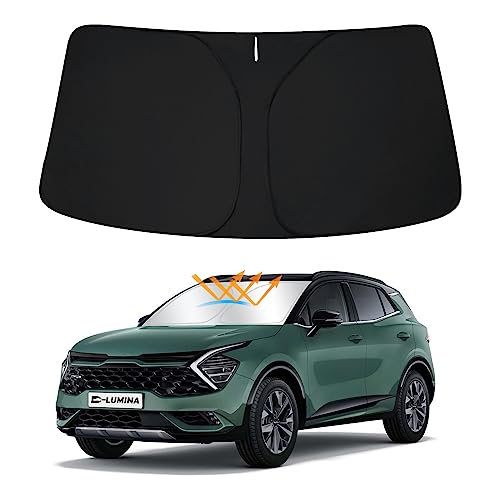D-Lumina Windshield Sun Shade for 2017-2022 Kia Sportage, Foldable Front Sun Visor Protector Blocks...