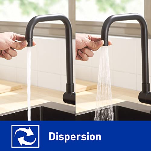 Grifo-Cocina-Abatible-CECIPA-Negro-Grifo-Cocina-Plegable-de-180–con-2-Tipos-Chorros-Agua-Grifo-Plegable-Cocina-para-Ventana-Grifo-Abatible-FregaderoAlta-Presion