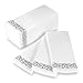 Disposable Hand Towels and Decorative Bathroom Napkins with Floral Trim Perfect for Holidays, Dinners, Parties, Weddings, Catering Events, and Everyday Use, 100 Count, Silver