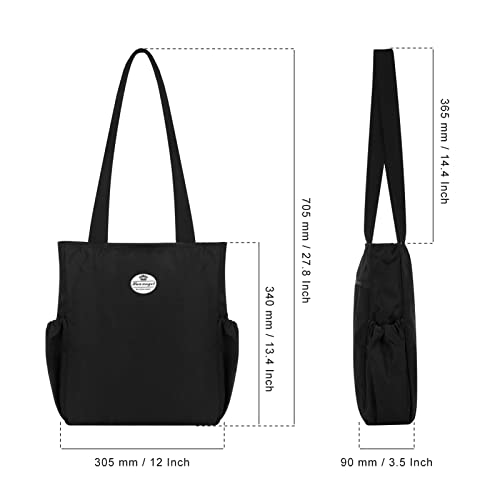 HUA ANGEL Floral Tote Bag - Casual Shoulder Bag Daily Tote Bag with Zipper Gym Travel Shopping Work Handbag for Women3