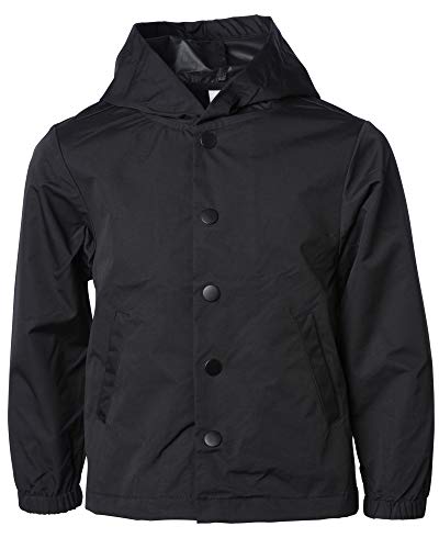 Global Blank Kids Raincoat Waterproof Hooded Windbreaker Jacket for Boys & Girls