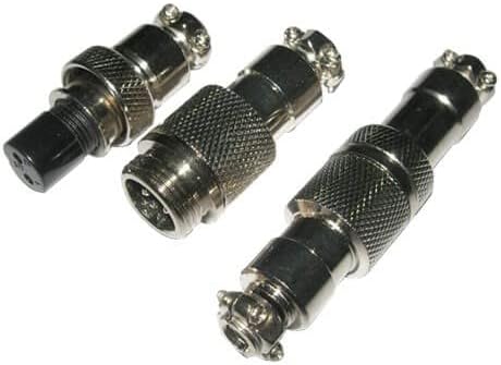 5sets GX12 2 Pin Connector Male to Female Plug Docking Cable Straight Plug