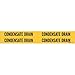 Brady 7062-4, 91985 Self-Sticking Vinyl Pipe Marker, (Pack of 50 Cards)