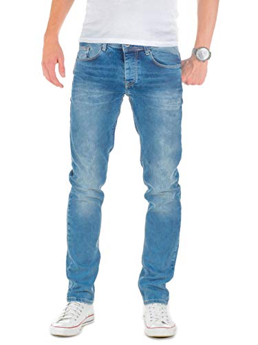 WOTEGA Jeans Vaqueros para Hombre Alistar - Pantalones Slim Fit Casual Pitillo Cielo, Azul (Forever Blue 164019), W33/L30