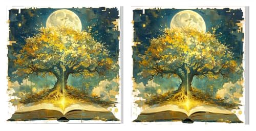 ��l�������G2�L�b�g, ���F�����, DIY�f�W�^���G��L�b�g, ��l�̊G��Z�b�g�L�����o�X, �u���V�ƃA�N�����G�̋�t��, �f�W�^�����G�͌���, ���S�҂̎q������, �q���K�������, �z�[���ǐQ������, �t���[���Ȃ� 80x80cm L8DY-356