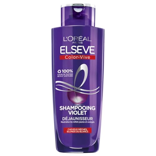 L'Oréal Paris - Shampooing Violet Déjaunisseur - Pour Cheveux Blonds,