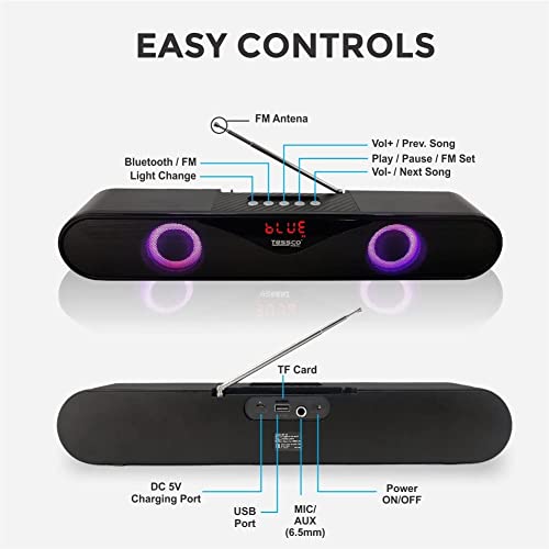 Image of (Tessco FS-345) Wireless Bluetooth Speaker - Iron Ash