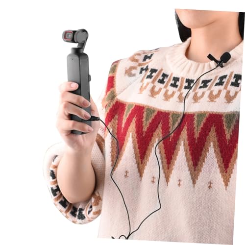 Image of Angoily 2pcs Clip Lavalier Microphone for Live Streaming Compatible Pocket Omnidirectional Design for Vlogging Interviews and Gaming Easy to Use and
