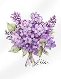 Notebook With Lilac Flowers and White Background: Flowers of Spring