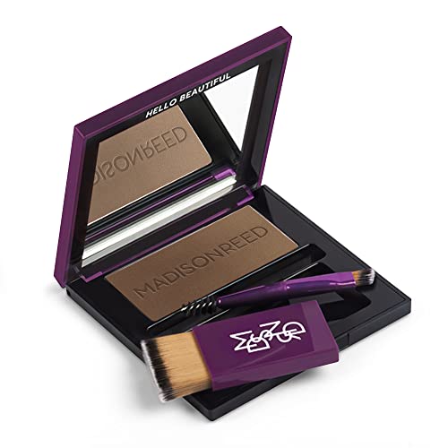 Image of Madison Reed Root Touch Up + Brow Filler, Sabbia Light Brown - Instant Gray Coverage, Fills Brows & Thinning Hairlines, Rain /Sweat /Pillow-Proof, Smart 8-Free, Leaping Bunny Certified, 0.13 oz (60 Uses)