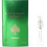 Jo Milano Game of Spades Emerald Parfum Spray | 0.10 oz (3 ml) | Warm, Ginger, Neroli, Clean, Musk, Bergamot, Citrusy Scent | Long Lasting Fragrance for Men and Women (Unisex)