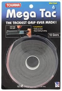 Tourna Mega Tac Extra Tacky Overgrip, 10-Pack