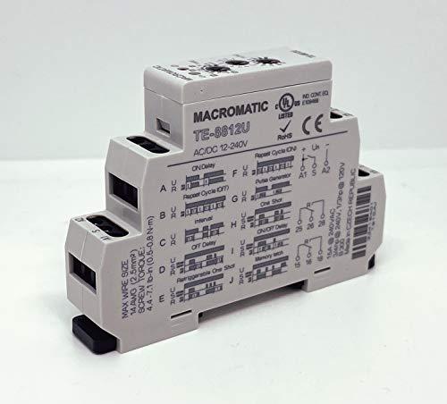 Time Delay Rlay, 12 To 240Vac/Dc, 15A, Dpdt