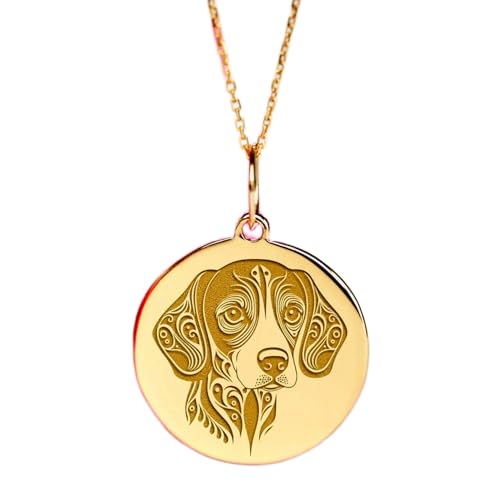 Bijou plaqué or et argent LKBEADS avec chaîne 45 cm