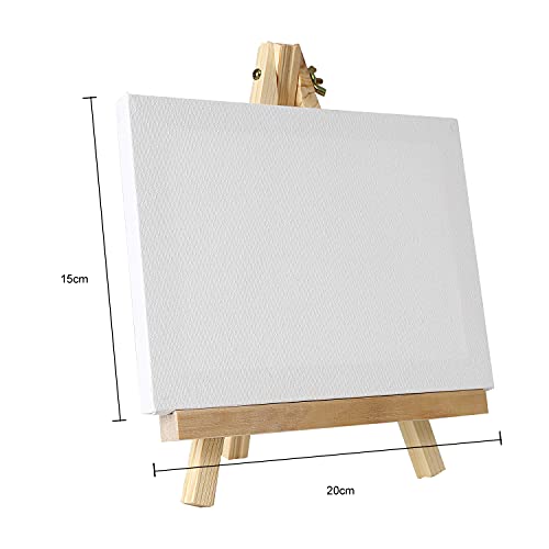 36 tubes de peinture acrylique 12 ml avec pinceaux, palette, couteaux, toile, chevalet - pour peinture sur bois, céramique, tissu, travaux manuels GC-APK36 - Image 7
