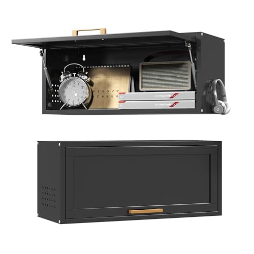 Black Bathroom Cabinet Wall Mounted,Metal Bathroom Wall Cabinet,12.6