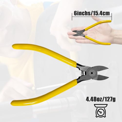 Image of Wire's Cutting Diagonals Cutting Pliers - Flushes Cutter's, Small Cutterr Snips,Flushes Pliers, Wire's Cutterr for Crafting, Jewelry Making, Soft Copper Wire, Floral. ect. (6 inch)