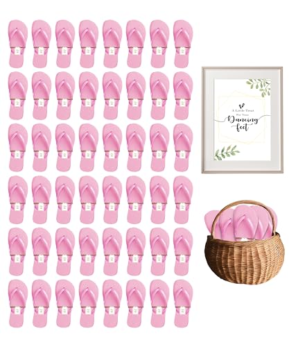 Image of Bulk Flip Flops for Weddings | 48 Pairs | Reception Guest Slippers | Women Men Beach Pool Wholesale Sandals Pack