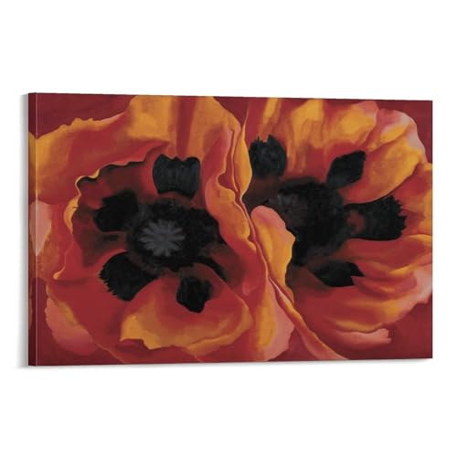 Toile coquelicot oriental Georgia O'Keeffe 60x90cm pour illuminer votre salon