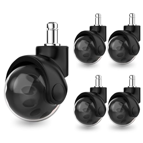 BEIYUANYA Office Chair Wheels Replacement, Set of 5 Heavy Duty