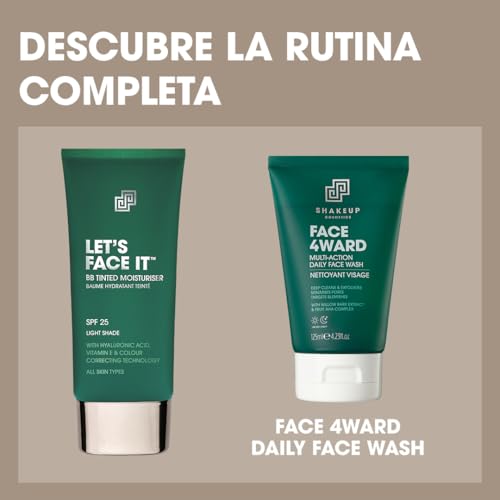 Shakeup - Crema con color mate para hombre, SPF25, hidratación 24 horas, fácil aplicación, vegana, 50 ml (Medium, 50ml) - imagen 7