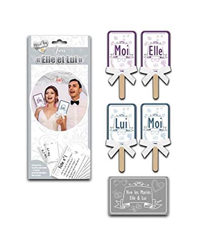 Les Colis Noirs LCN - Jeu Elle et Lui pour Mariage - Mariés Fiche Question Fête - 908