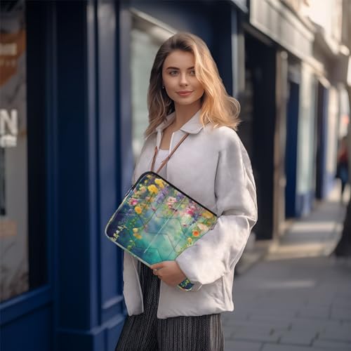 Funda para laptop de 13-14 pulgadas con diseño floral Wisteria miniatura 7