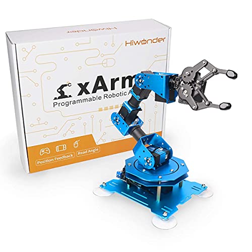 Image of xArm 1S Programming Desktop Robotic Arm with Powerful and Robust Intelligent Bus Servos Featuring Position and Voltage Feedback (Unassembled)