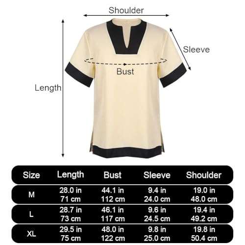 Chemise médiévale à col lacet pour costume d'époque médiévale - 8