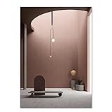  HLSHOE Moderne rose Obsession escaliers Atriums intérieur toile peinture affiche et impression mur Art photo affiche salon décor à la maison (Color : 1, Size : 60x90 cm no frame)