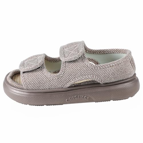 Ibluelover Diabetic Sandals for Women Men Open Toe Diabetic Slippers Extra Wide Non Slip Adaptive Sandals Edema & Swollen Feet Diabetics Shoes Breathable Arthritis Post-op Elderly Sandal Footwear4