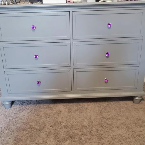 Boutons de placard violets en cristal de 30 mm, l'élégance haut de gamme pour vos meubles