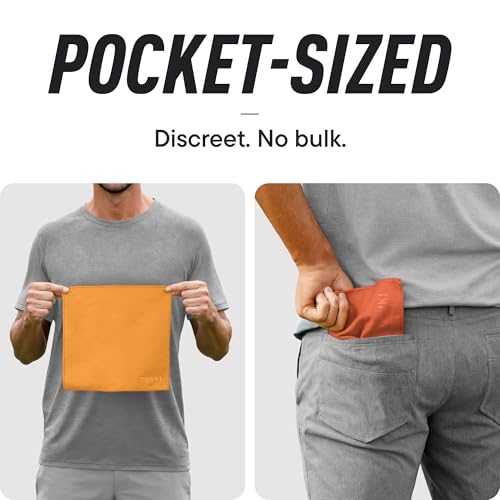 Image of DRYKI Sweat Absorbing Handkerchiefs - The Original Pocket-Sized Sweat Towels - Quick-Dry Microfiber Sweat Rags for Face, Hands, & Body - Men & Women - Gym, Sports, and Work (Mountain: 5 Pack)