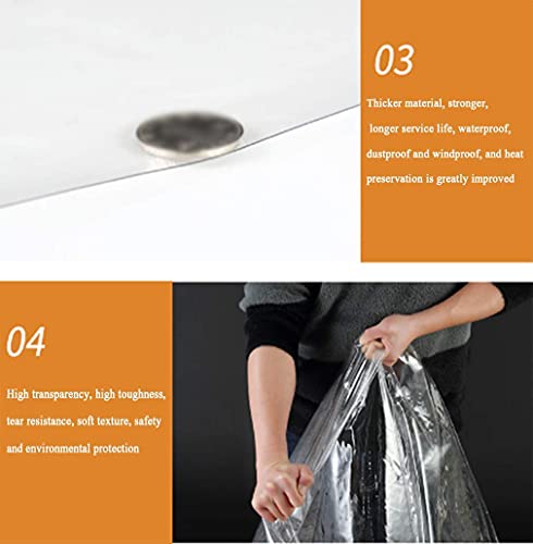 Lona Transparente resistente al agua y viento con diseño espesante protector 5