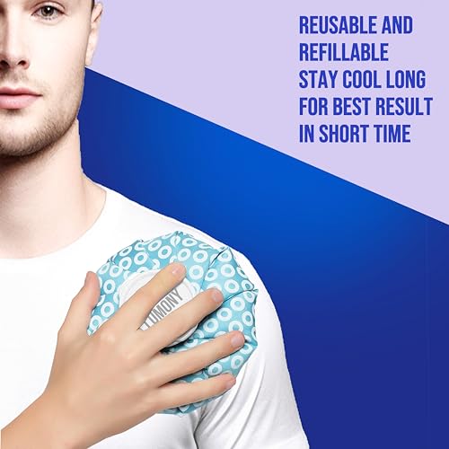 LUMONY CARE® Hot Water Bag Ice Bag for Pain Relief 9Inch Ice Pack Bag for Pain Relief Cold Water Bags for First Aid Sports Injury Neck Knee for Pain Solve And Cold Therapy Comes with Leak-free Closure (Pack Of 1)