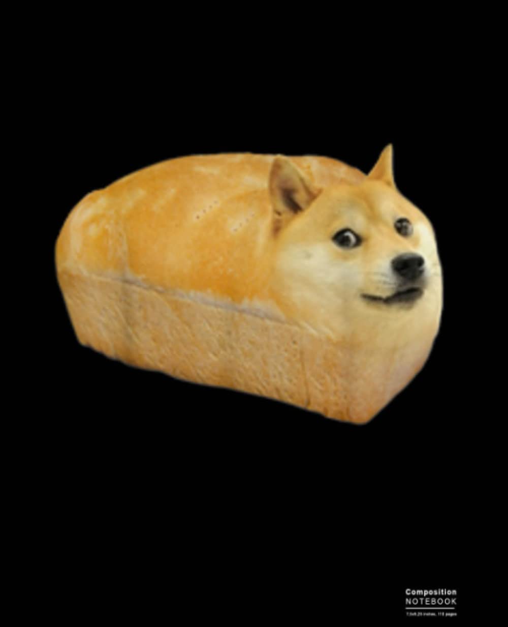 Funny Shiba Inu Doge Bread Meme Composition Notebook: Shiba Inu, Shiba Inus, Dog, Dogs, Puppy Wide Blank Lined Workbook for Teens Kids Students Girls for Home School College for Writing Notes