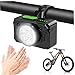 Nyutcwe Bike Lights, 3 Modes 7LED Bike Headlight with Intelligent Sensors, Waterproof Front Light, Rechargeable Lights for Night Riding